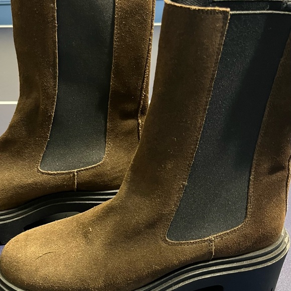 Steve Madden Brown Suede Winter Boots 9 - Picture 2 of 3